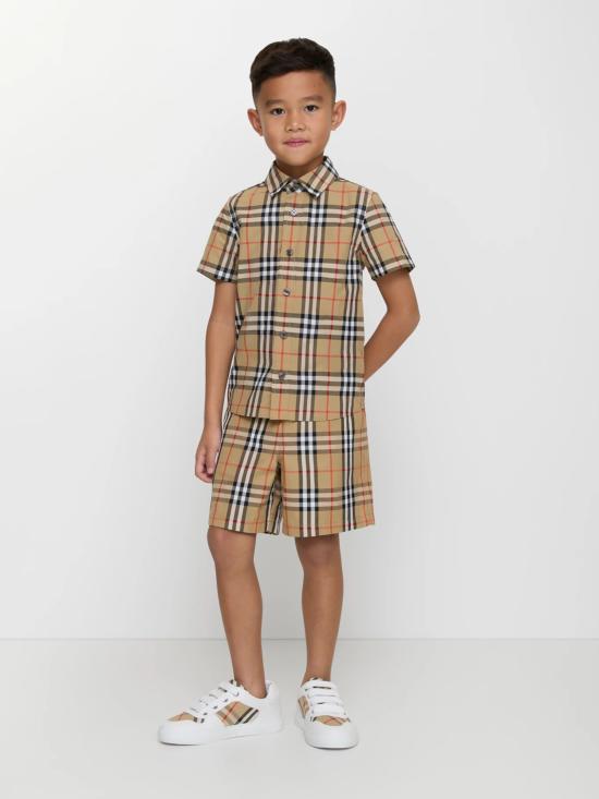 26SS [키즈] 버버리 셔츠 8117145 B9368 Beige - BURBERRY
