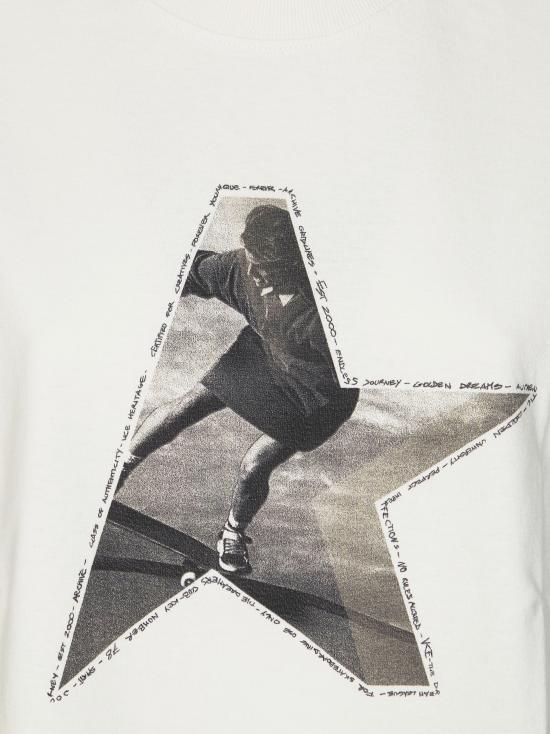 26SS 골든구스 반팔 티셔츠 GWP01874P002372 11560 BIANCO - GOLDEN GOOSE
