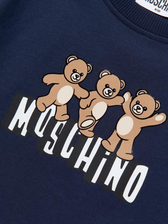 26SS [키즈] 모스키노 티셔츠 HUM05PLAA23 40016 Blue - MOSCHINO