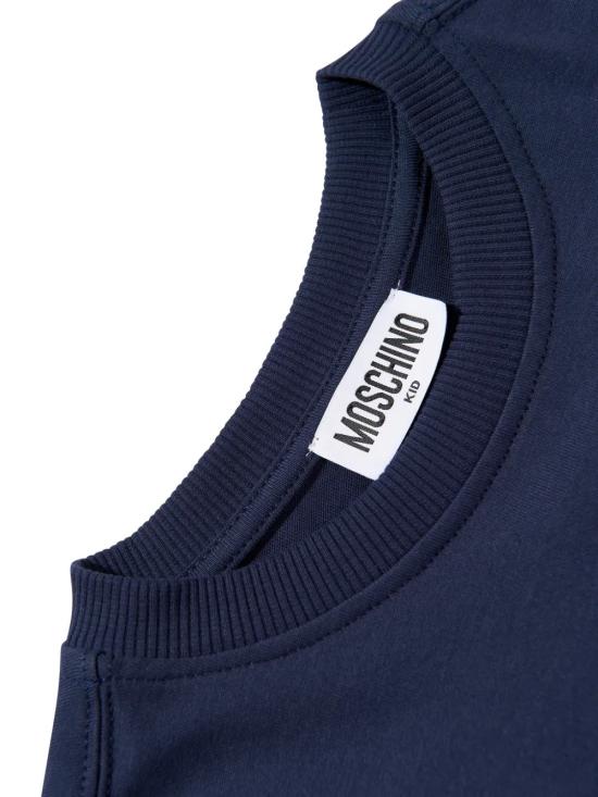 26SS [키즈] 모스키노 티셔츠 HUM05PLAA23 40016 Blue - MOSCHINO