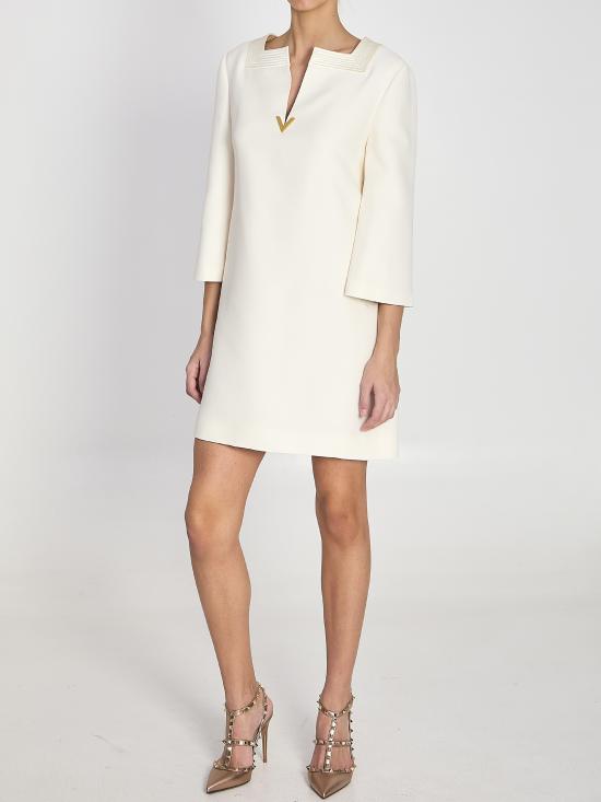 26SS 발렌티노 가라바니 미디 원피스 8B3VAJE5 WHITE - VALENTINO GARAVANI