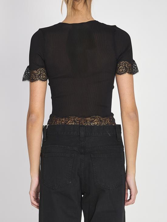 26SS 생로랑 반팔 티셔츠 851263 BLACK - SAINT LAURENT