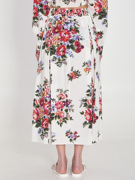 26SS 돌체앤가바나 롱 스커트 F4DC7T WHITE - DOLCE & GABBANA