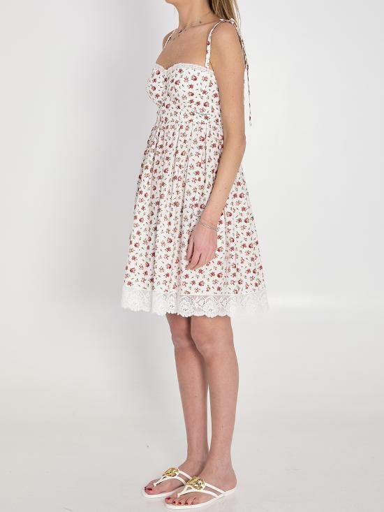 26SS 돌체앤가바나 미디 원피스 F60F9T WHITE - DOLCE & GABBANA