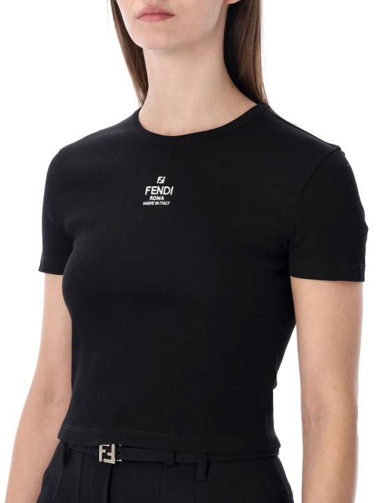 26SS 펜디 반팔 티셔츠 FS8110ANQM F0GME Nero - FENDI