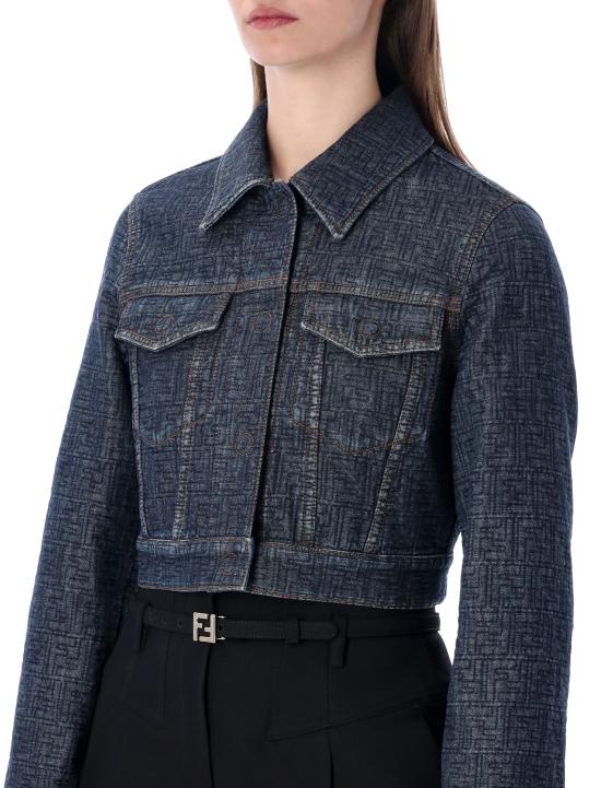 26SS 펜디 FF 데님 재킷 FLF834AW82 F1UKI - FENDI