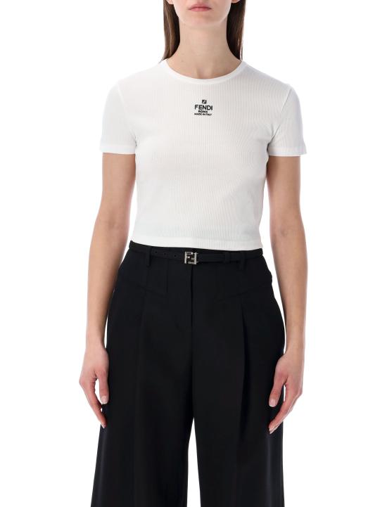 26SS 펜디 반팔 티셔츠 FS8110ANQM F0ZNM Bianco