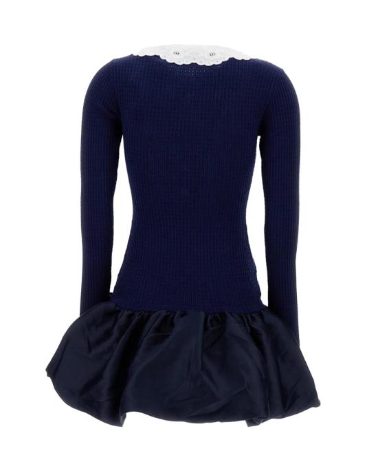 26SS 셀프 포트레이트 미디 원피스 1232198 Blue - SELF PORTRAIT