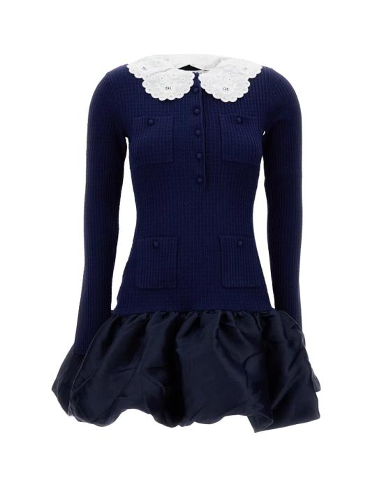 26SS 셀프 포트레이트 미디 원피스 1232198 Blue