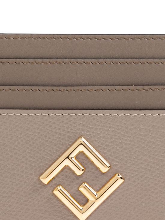 26SS 펜디 FF 다이아몬드 레더 플랫 카드 케이스 8M0445ALV4F1N1G GREY DOM - FENDI