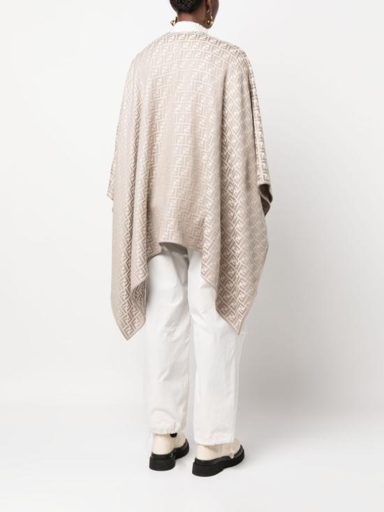 26SS 펜디 울 실크 판초 FXX782 AQ8G F0QZ0 - FENDI