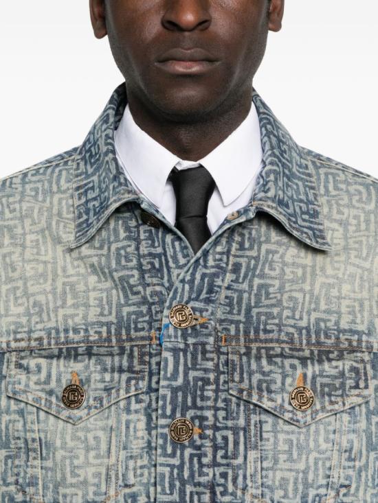 26SS 발망 데님 자켓 GH1TC330DG12 6AW Blue - BALMAIN