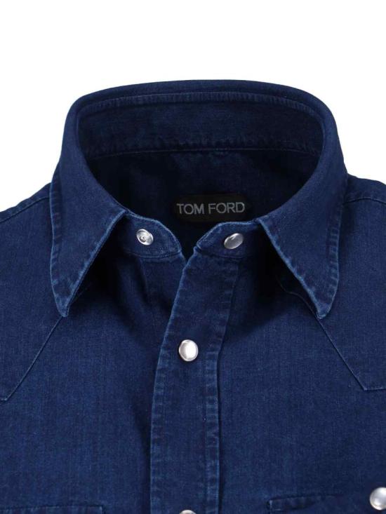 26SS 톰포드 긴팔 셔츠 HDS001 FMC289UCC Blue - TOMFORD