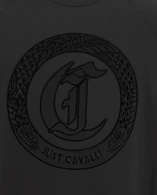  저스트까발리 긴팔 티셔츠 77OAIE19 CF102899 Black - JUST CAVALLI