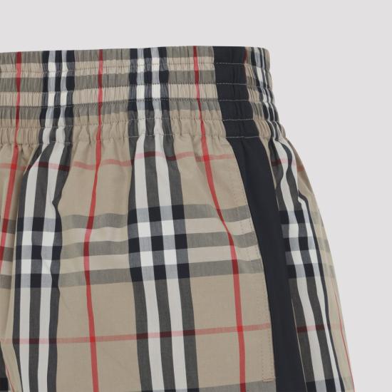 26SS 버버리 체크 코튼 쇼츠 8111875 Neutrals - BURBERRY