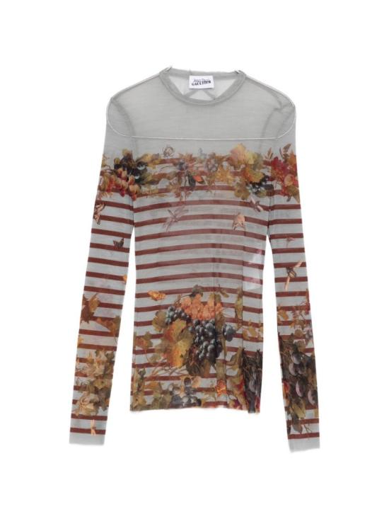 26SS 장 폴 고티에 긴팔 티셔츠 TO420 M014P 5690 Grey