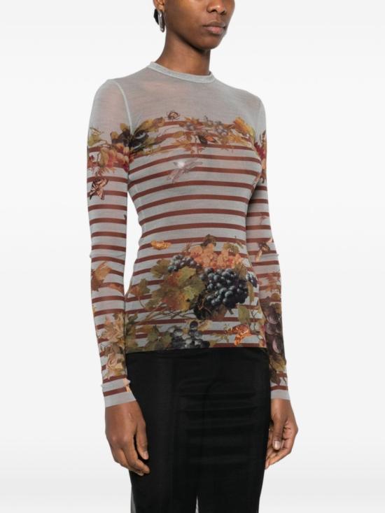 26SS 장 폴 고티에 긴팔 티셔츠 TO420 M014P 5690 Grey - JEAN PAUL GAULTIER