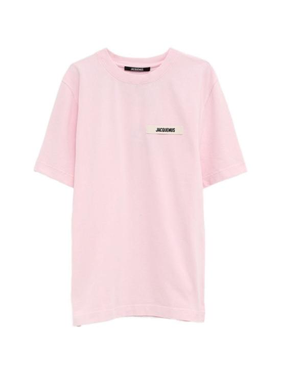 26SS 자크뮈스 그로그랭 로고 티셔츠 TSM00133 AJ00226 431 Pink