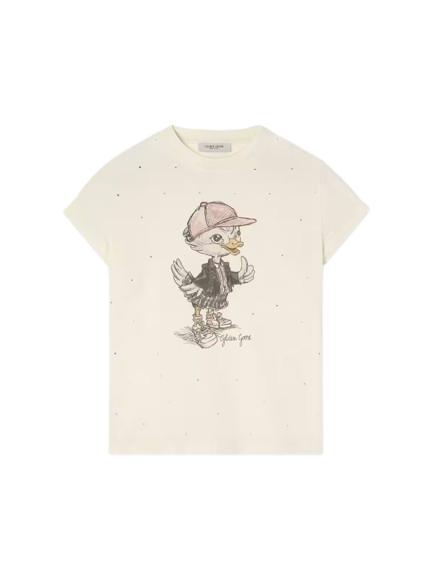 26SS [키즈] 골든구스 티셔츠 GKP01390 P002271 11560 White