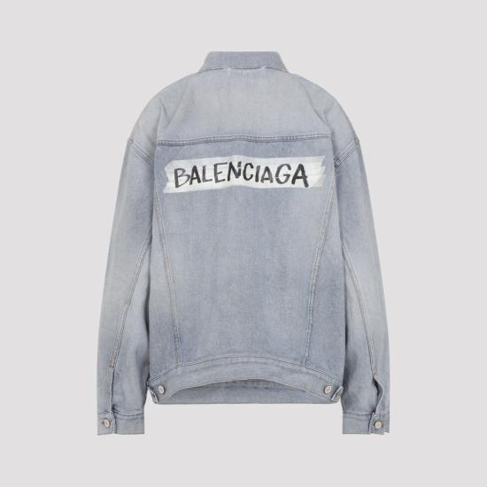 26SS 발렌시아가 레귤러 핏 데님 재킷 861410 TTWB1 Blue - BALENCIAGA