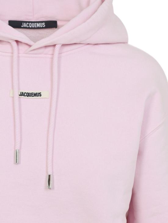 26SS 자크뮈스 르 그로그랭 후드 티셔츠 HOW00247AJ00109 431 Pink - JACQUEMUS
