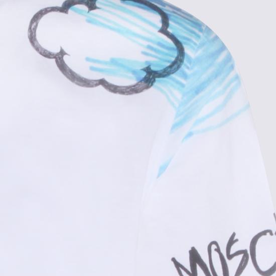 26SS 모스키노 반팔 티셔츠 261ZZ070502411888 White - MOSCHINO