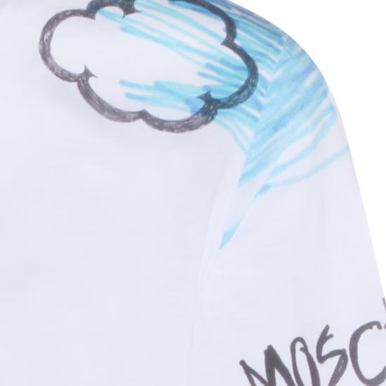 26SS 모스키노 반팔 티셔츠 261ZZ070502411888 White - MOSCHINO