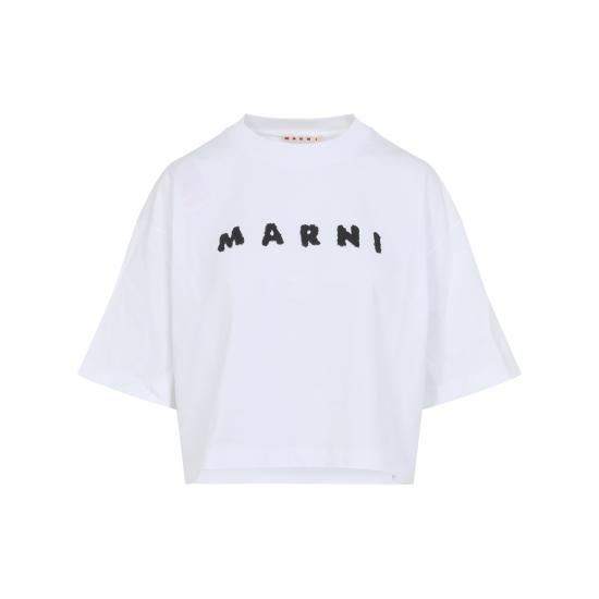 26SS 마르니 반팔 티셔츠 THJE0333P5USCX42 SLW01 White - MARNI