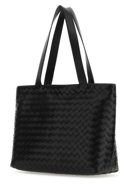 26SS 보테가베네타 스몰 인트레치아토 지퍼 토트백 795628V2HL1 8803 Black - BOTTEGA VENETA