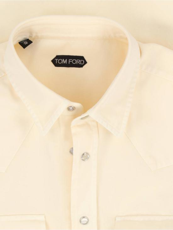 26SS 톰포드 긴팔 셔츠 HDS001 FMC304 YCJ White - TOMFORD