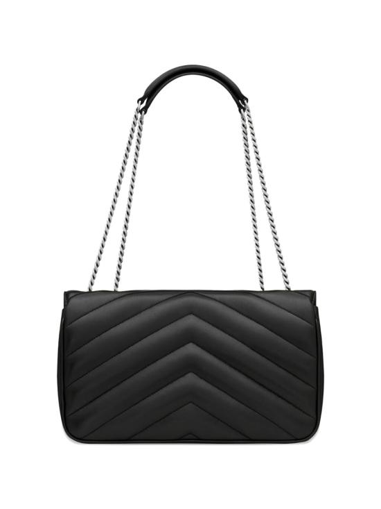 26SS 생로랑 루루 미디움 마테라쎄 램스킨 숄더백 801439 AAE4Y1000 BLACK - SAINT LAURENT