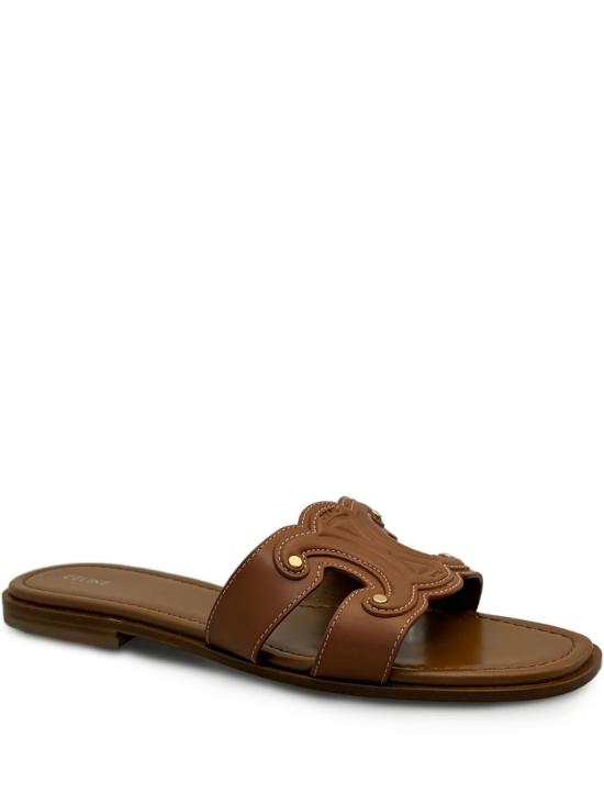 26SS 셀린느 마리나 뮬 카프스킨 364783 767C04LU Leather Brown