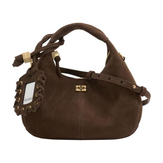 26SS 가니 스웨이드 미니 호보백 B2070016 979 brown