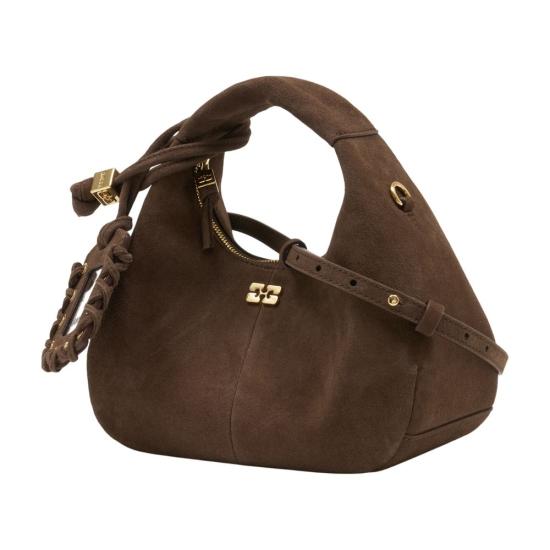 26SS 가니 스웨이드 미니 호보백 B2070016 979 brown - GANNI