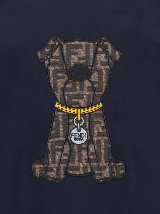 26SS 펜디 코튼 티셔츠 FY0936 AW0P F0QG0 Blue - FENDI