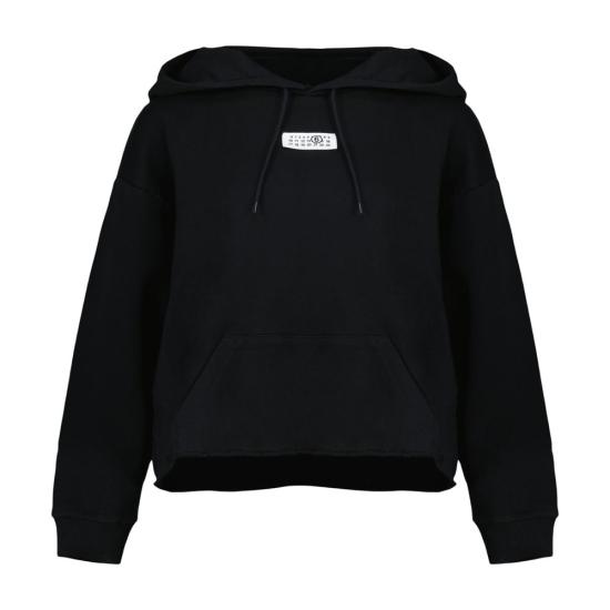 26SS MM6 메종마르지엘라 후드 티셔츠 S52GU0235 M25025 900 black