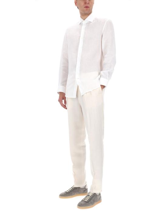 26SS 브루넬로 쿠치넬리 긴팔 셔츠 MM6840627 C001 WHITE - BRUNELLO CUCINELLI