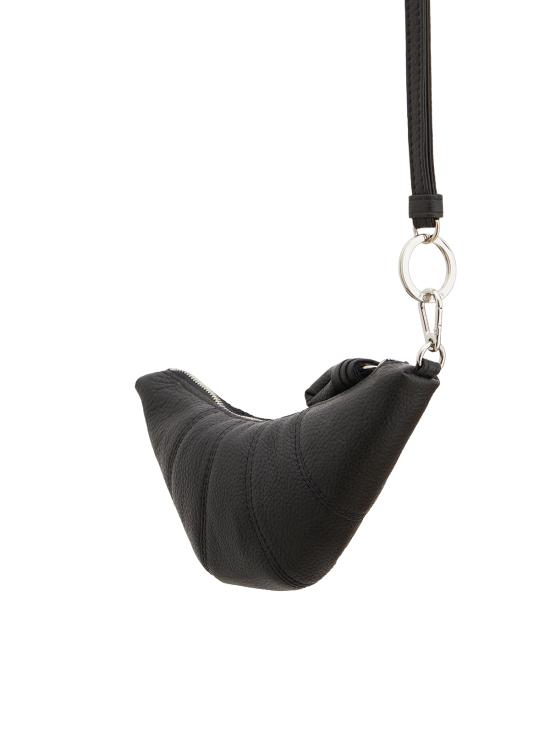 26SS 르메르 소프트 그레인드 레더 크로스바디 크루아상 코인 퍼스 NSL0054LL0018BK999 Black - LEMAIRE