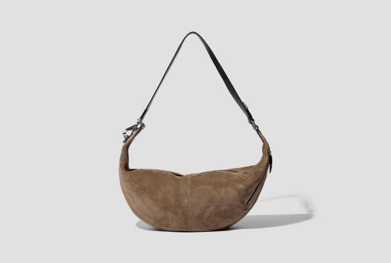 26SS 르메르 숄더백 화살통 클립  - 스웨이드 가죽 BG0228 LL0125 브라운