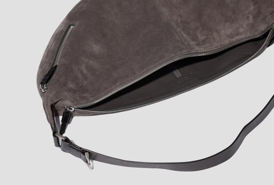 26SS 르메르 숄더백 화살통 클립  - 스웨이드 가죽 BG0228 LL0125 회색 - LEMAIRE