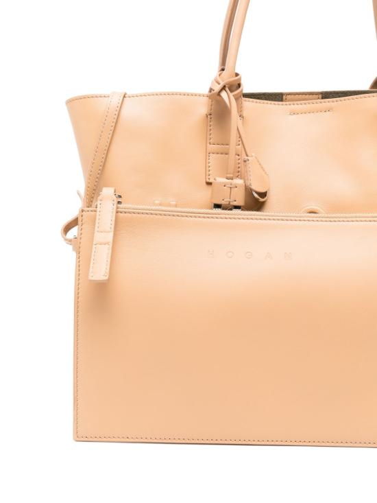 26SS 호간 토트백 KBW01TA0200 TZPS600 Leather Brown - HOGAN