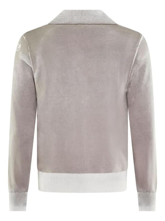 25FW 디젤 k 로렌조 리버스 프린트 폴로 니트 A148490BEAR 91L MOURNGDOVE - DIESEL