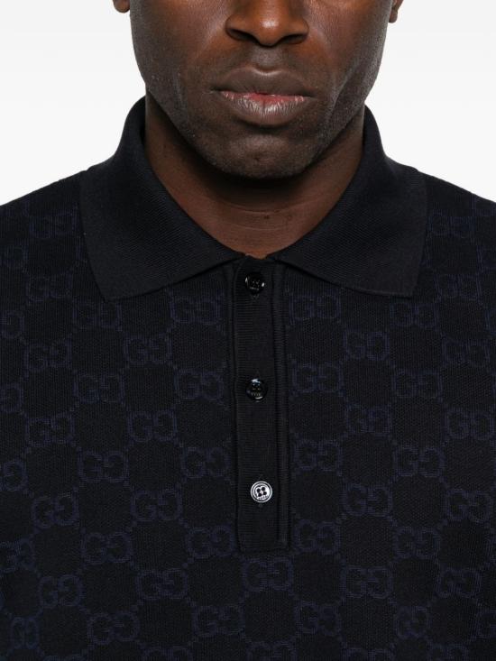 26SS 구찌 폴로 티셔츠 855058 XKFEN4588 Blue - GUCCI