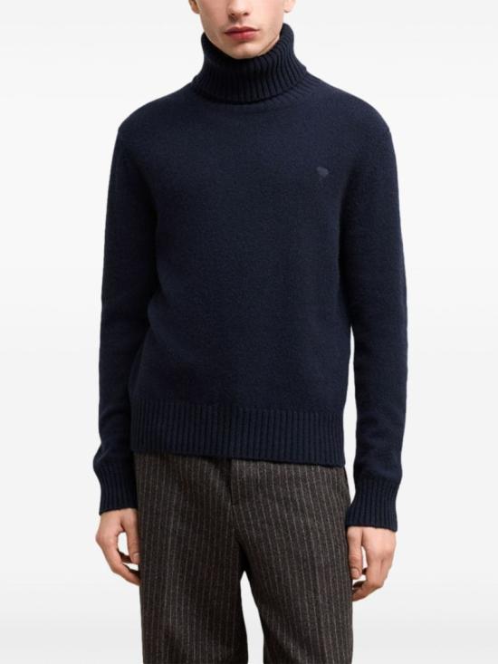  아미 터틀넥 HKS457 005 4011 Blue - AMI