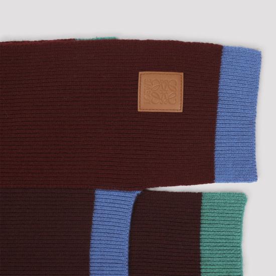 26SS 로에베 머플러/스카프 FSA8S3SK01 Burgundy - LOEWE