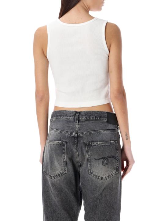 26SS 알13 민소매 티셔츠 R13WK080K001B White - R13