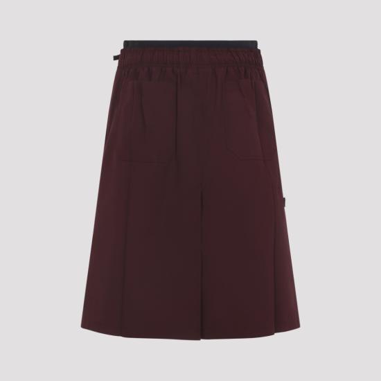 26SS 프라다 미디 스커트 P197ZSOOO 187P Burgundy - PRADA