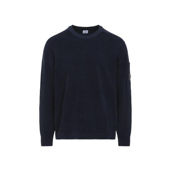 26SS 씨피 컴퍼니 코튼 셔닐 렌즈 스웨터 20CMKN091A 005687G Blue