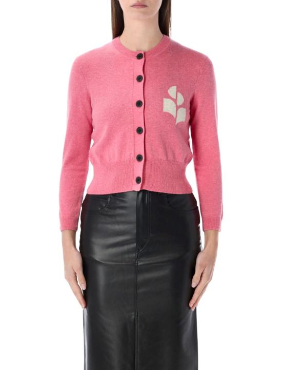 26SS 이자벨마랑에뚜왈 뉴턴 코튼 가디건 CA0040FAA1X05E Pink