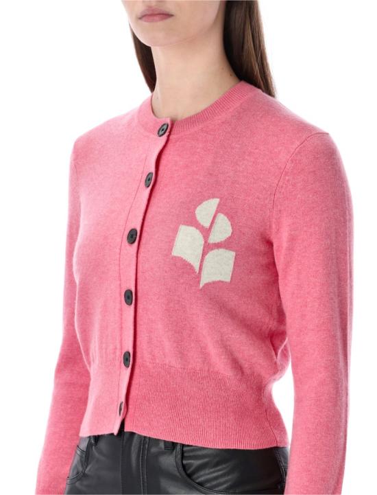 26SS 이자벨마랑에뚜왈 뉴턴 코튼 가디건 CA0040FAA1X05E Pink - ISABEL MARANT ETOILE